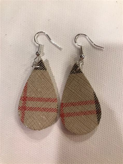 burberry plaid earrings|Designer Earrings For Women & Men .